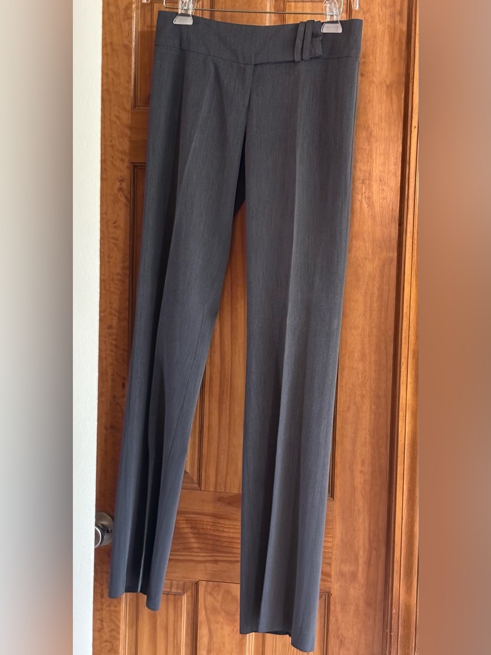 Somme Women's Straight-Leg Gray Dress Pants
